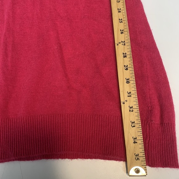 Arden B Dress Womens Medium Sweater Angora Blend Soft Sleeveless Magenta Keyhole - Picture 7 of 7